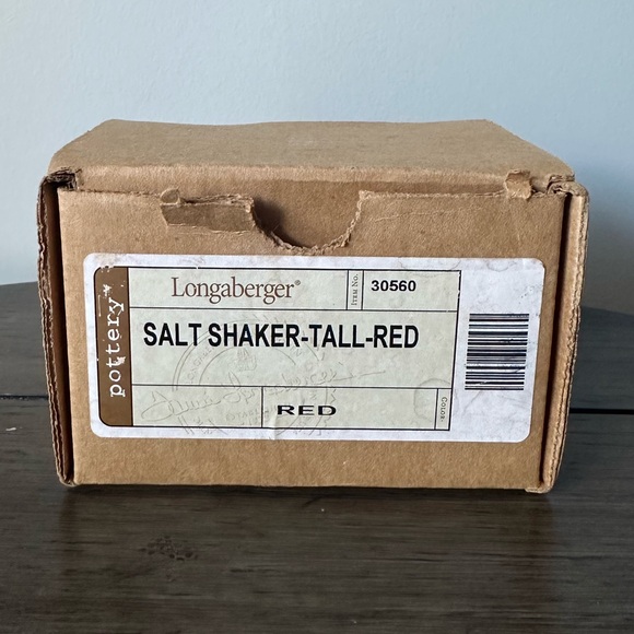 Longaberger Red and White Salt Shaker - Picture 5 of 6